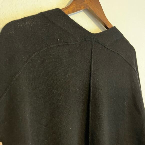 Vince Cashmere Oversized Open Front Cardigan Minimalist Lagenlook Black Small - Picture 10 of 11